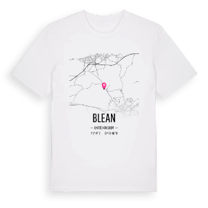 Blean karta t-shirt – ekologisk bomull t-shirt från Pinshirt