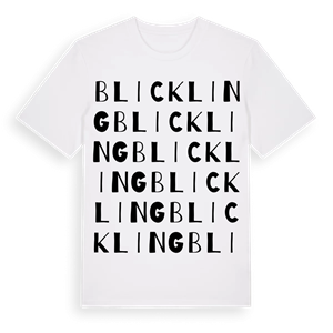 Blickling ordlek t-shirt – ekologisk bomull t-shirt från Pinshirt