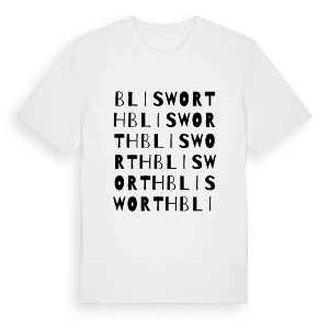 Blisworth ordlek t-shirt – ekologisk bomull t-shirt från Pinshirt