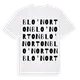 Blo' Norton ordlek t-shirt