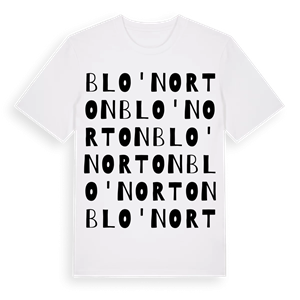 Blo' Norton ordlek t-shirt – ekologisk bomull t-shirt från Pinshirt