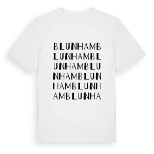 Blunham ordlek t-shirt – ekologisk bomull t-shirt från Pinshirt