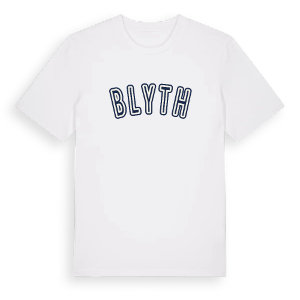 Blyth college t-shirt – ekologisk bomull t-shirt från Pinshirt