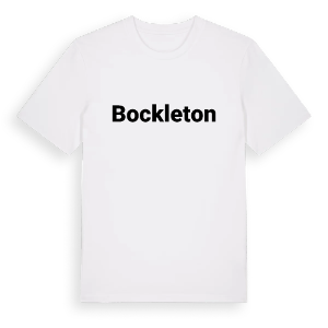 Bockleton fetstil t-shirt – ekologisk bomull t-shirt från Pinshirt