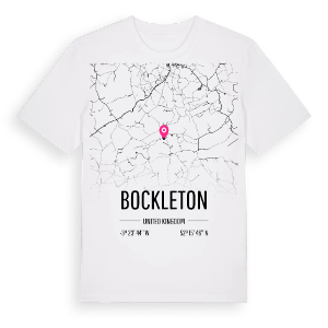 Bockleton karta t-shirt – ekologisk bomull t-shirt från Pinshirt