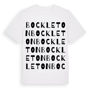 Bockleton ordlek t-shirt – ekologisk bomull t-shirt från Pinshirt