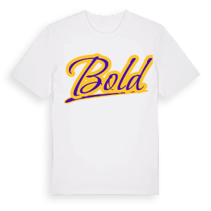 Bold baseball t-shirt – ekologisk bomull t-shirt från Pinshirt