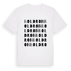 Boldron ordlek t-shirt – ekologisk bomull t-shirt från Pinshirt