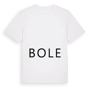 Jag älskar Bole t-shirt stort tryck – ekologisk bomull t-shirt från Pinshirt