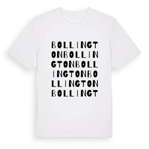 Bollington ordlek t-shirt – ekologisk bomull t-shirt från Pinshirt