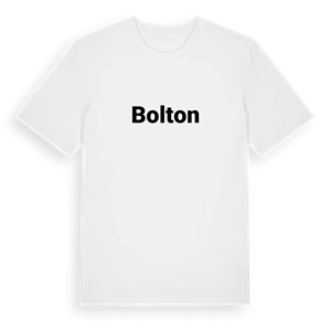 Bolton fetstil t-shirt – ekologisk bomull t-shirt från Pinshirt