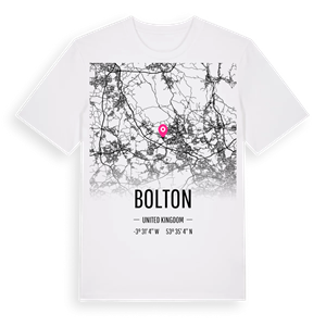 Bolton karta t-shirt – ekologisk bomull t-shirt från Pinshirt