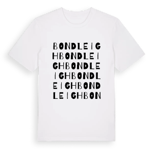 Bondleigh ordlek t-shirt – ekologisk bomull t-shirt från Pinshirt