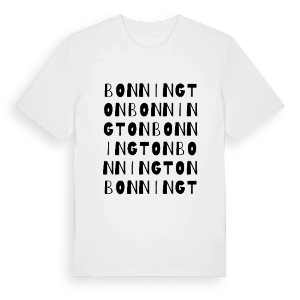 Bonnington ordlek t-shirt – ekologisk bomull t-shirt från Pinshirt