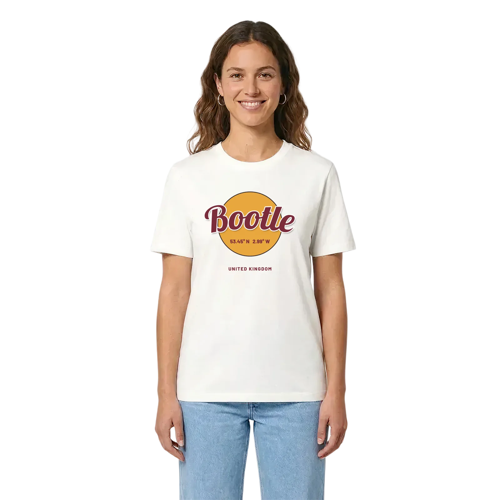 Bootle cirkel t-shirt – White, i miljö