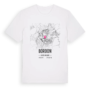 Bordon karta t-shirt – ekologisk bomull t-shirt från Pinshirt