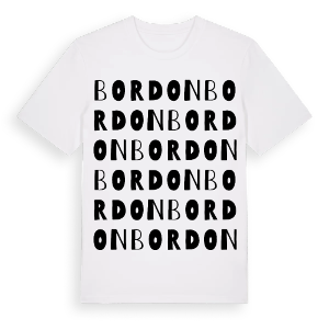 Bordon ordlek t-shirt – ekologisk bomull t-shirt från Pinshirt