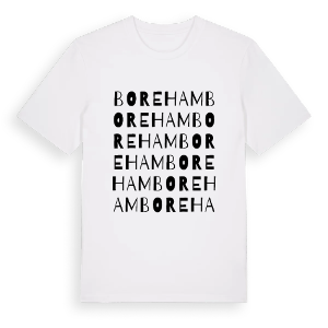 Boreham ordlek t-shirt – ekologisk bomull t-shirt från Pinshirt
