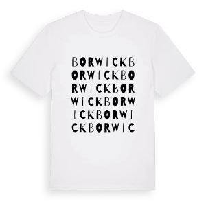 Borwick ordlek t-shirt – ekologisk bomull t-shirt från Pinshirt