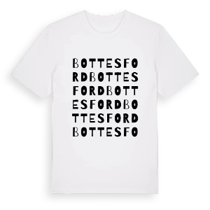 Bottesford ordlek t-shirt – ekologisk bomull t-shirt från Pinshirt
