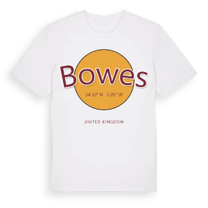 Bowes cirkel t-shirt – ekologisk bomull t-shirt från Pinshirt