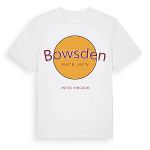 Bowsden cirkel t-shirt – ekologisk bomull t-shirt från Pinshirt