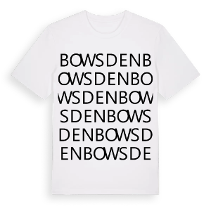 Bowsden ordlek t-shirt – ekologisk bomull t-shirt från Pinshirt