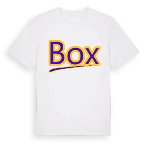 Box baseball t-shirt – ekologisk bomull t-shirt från Pinshirt