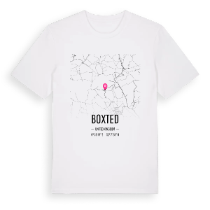 Boxted karta t-shirt – ekologisk bomull t-shirt från Pinshirt