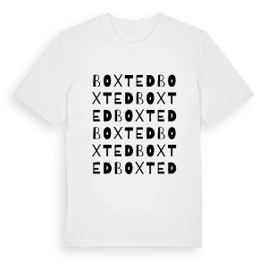 Boxted ordlek t-shirt – ekologisk bomull t-shirt från Pinshirt