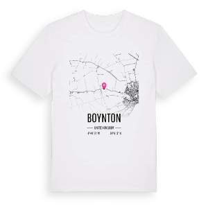 Boynton karta t-shirt – ekologisk bomull t-shirt från Pinshirt