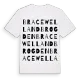 Bracewell and Brogden ordlek t-shirt
