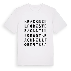 Bracknell Forest ordlek t-shirt – ekologisk bomull t-shirt från Pinshirt