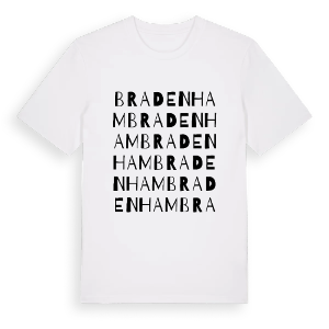 Bradenham ordlek t-shirt – ekologisk bomull t-shirt från Pinshirt