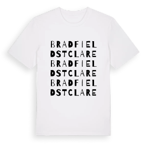 Bradfield St Clare ordlek t-shirt – ekologisk bomull t-shirt från Pinshirt