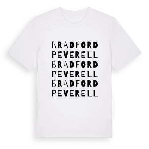 Bradford Peverell ordlek t-shirt – ekologisk bomull t-shirt från Pinshirt