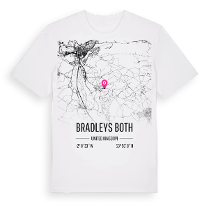 Bradleys Both karta t-shirt – ekologisk bomull t-shirt från Pinshirt