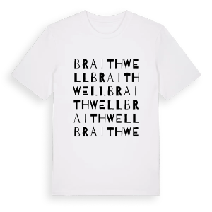 Braithwell ordlek t-shirt – ekologisk bomull t-shirt från Pinshirt