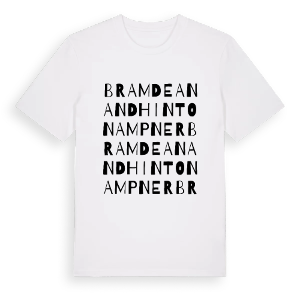 Bramdean and Hinton Ampner ordlek t-shirt – ekologisk bomull t-shirt från Pinshirt