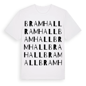 Bramhall ordlek t-shirt – ekologisk bomull t-shirt från Pinshirt