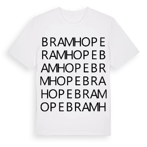 Bramhope ordlek t-shirt – ekologisk bomull t-shirt från Pinshirt