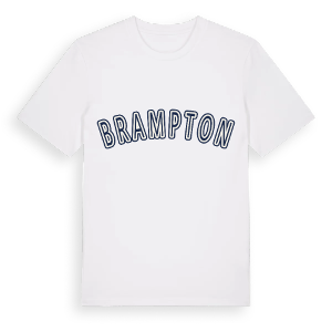 Brampton college t-shirt – ekologisk bomull t-shirt från Pinshirt