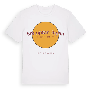 Brampton Bryan cirkel t-shirt – ekologisk bomull t-shirt från Pinshirt