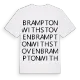 Brampton with Stoven ordlek t-shirt