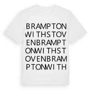 Brampton with Stoven ordlek t-shirt – ekologisk bomull t-shirt från Pinshirt