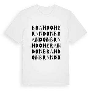 Brandon ordlek t-shirt – ekologisk bomull t-shirt från Pinshirt