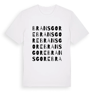 Bransgore ordlek t-shirt – ekologisk bomull t-shirt från Pinshirt