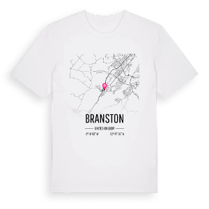Branston karta t-shirt – ekologisk bomull t-shirt från Pinshirt