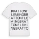 Bratton Fleming ordlek t-shirt