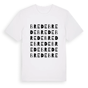 Brede ordlek t-shirt – ekologisk bomull t-shirt från Pinshirt
